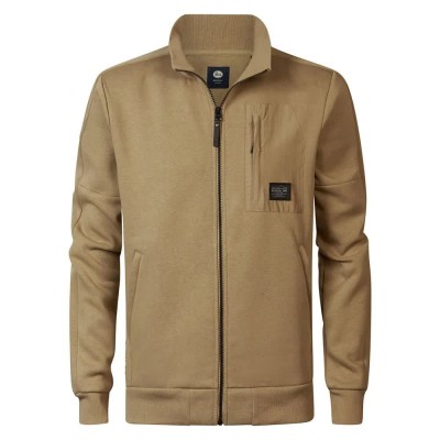 блуза,мъжки,пуловери,petrol,industries,m,3040,swc307,half,zip,sweatshirt,brown