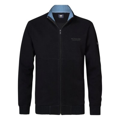 блуза,мъжки,пуловери,petrol,industries,m,3040,swc327,half,zip,sweatshirt,black