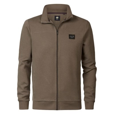 блуза,мъжки,пуловери,petrol,industries,m,3040,swc343,half,zip,sweatshirt,timber,wood,(brown)