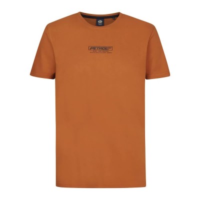 тениска,мъжки,тениски,petrol,industries,m,3040,tsr145,short,sleeve,t,shirt,dark,caramel,(orange)