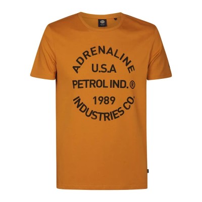тениска,мъжки,тениски,petrol,industries,m,3040,tsr661,short,sleeve,t,shirt,ocher,(orange)