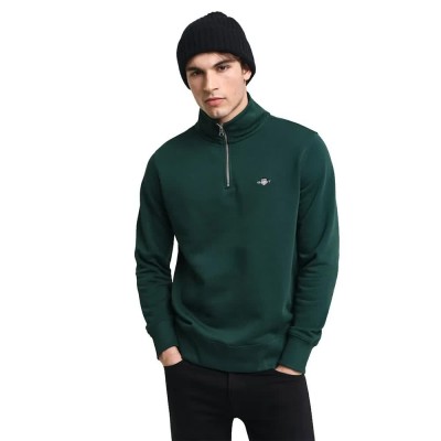 блуза,мъжки,пуловери,gant,2008005,reg,shield,half,zip,sweater,tartan,green,(green)