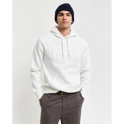 суичър,мъжки,пуловери,gant,2015084,hoodie,white