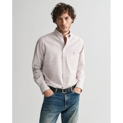 риза,с,дълъг,ръкав,мъжки,ризи,gant,3240255,long,sleeve,shirt,beige,(iron,red)