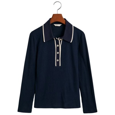 дамски,блузи,с,яка,gant,4201269,long,sleeve,polo,blue