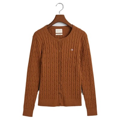 жилетка,дамски,пуловери,дамски,плетени,дрехи,gant,4800103,cardigan,brown