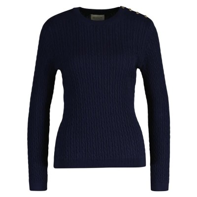 блуза,дамски,пуловери,дамски,плетени,дрехи,gant,4805270,sweater,blue,(evening,blue)