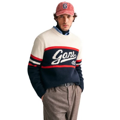 блуза,мъжки,пуловери,gant,8040206,sweatshirt,blue