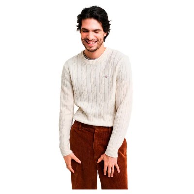 блуза,мъжки,пуловери,gant,8050213,sweater,cream