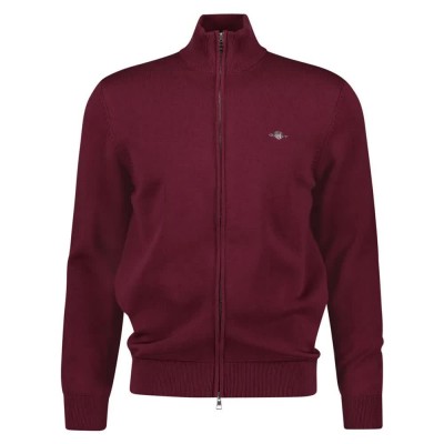 блуза,мъжки,пуловери,дамски,пуловери,gant,casual,full,zip,sweater,red,(wine,red)