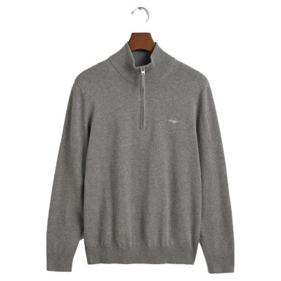 блуза,мъжки,пуловери,gant,classic,half,zip,sweater,grey,(dark,grey,melange)