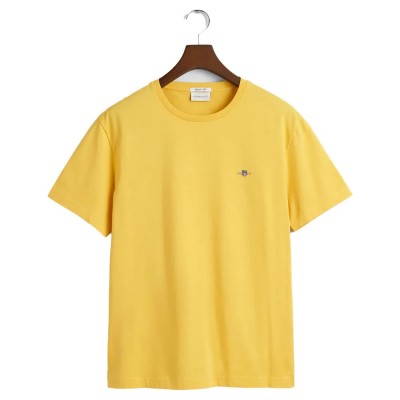 тениска,мъжки,тениски,gant,2003184,regular,fit,short,sleeve,t,shirt,faded,sunset,(yellow)