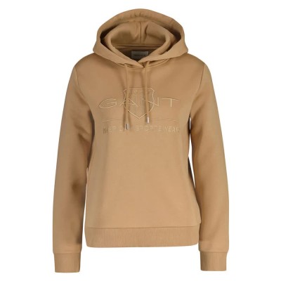 суичър,дамски,блузи,gant,reg,tonal,shield,hoodie,beige,brown,(caramel,beige)