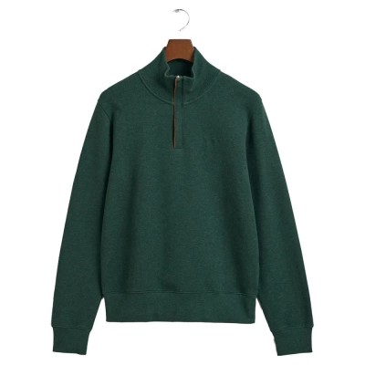 блуза,мъжки,пуловери,gant,sacker,rib,half,zip,sweater,tartan,green,(green)