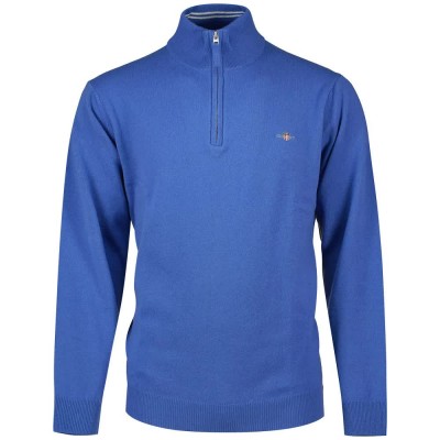 блуза,мъжки,пуловери,gant,superfine,lambswool,half,zip,sweater,blue,(rich,blue)