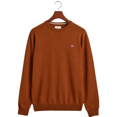 блуза,мъжки,пуловери,gant,superfine,lambswool,sweater,cacao,(brown)