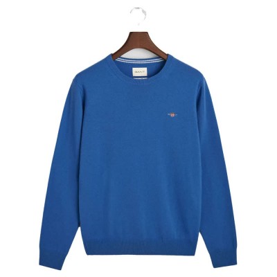 блуза,мъжки,пуловери,gant,superfine,lambswool,sweater,rich,blue,(blue)