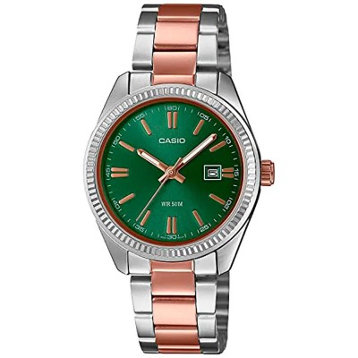 часовник,часовници,casio,ltp,1302prg,3ave,watch,silver,(green,gold)