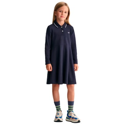 рокля,детски,поли,и,рокли,gant,751135,long,sleeve,long,dress,blue