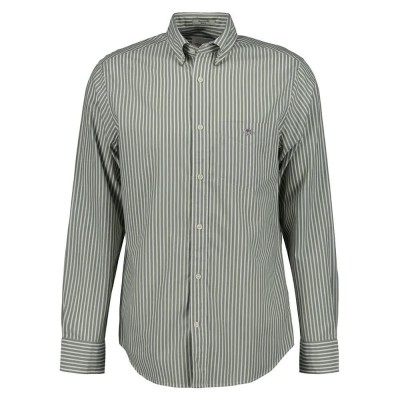 риза,с,дълъг,ръкав,дамски,ризи,мъжки,ризи,gant,reg,stripe,long,sleeve,shirt,green,(dry,green)