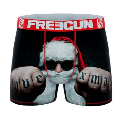 боксерки,мъжко,бельо,freegun,thug,christmas,boxers,black,(multicolored)