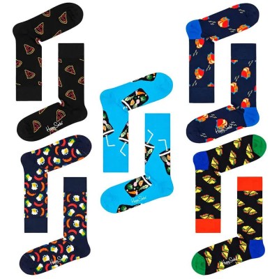 чорапи,мъжки,чорапи,happy,socks,pk6746,socks,5,pairs,black