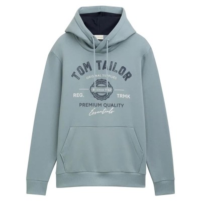 суичър,мъжки,пуловери,tom,tailor,1043292,with,print,hoodie,grey,mint,(grey)