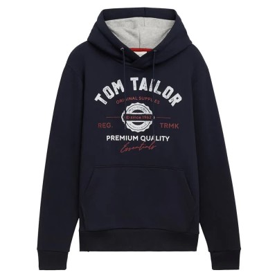 суичър,мъжки,пуловери,tom,tailor,1043292,with,print,hoodie,sky,captain,blue,(blue)