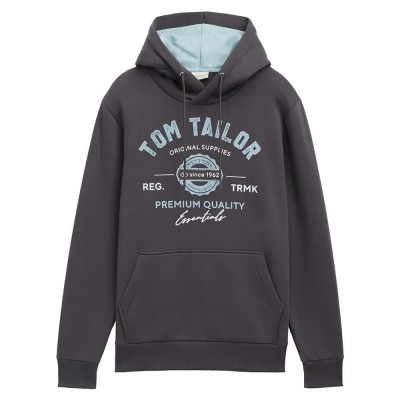 суичър,мъжки,пуловери,tom,tailor,1043292,with,print,hoodie,grey