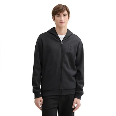 блуза,мъжки,пуловери,tom,tailor,1043954,with,print,full,zip,sweatshirt,black