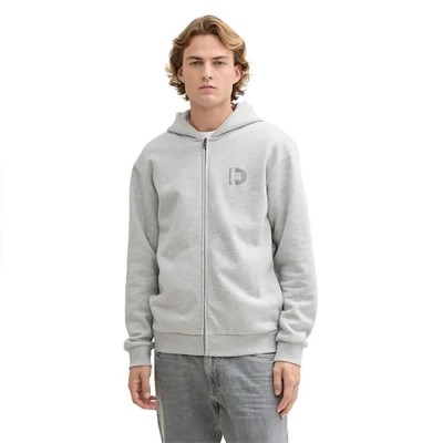 блуза,мъжки,пуловери,tom,tailor,1043954,with,print,full,zip,sweatshirt,light,stone,grey,melange,(grey)