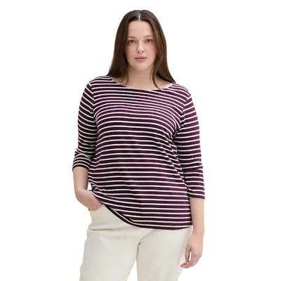 тениска,дамски,тениски,tom,tailor,1044848,structured,short,sleeve,t,shirt,purple