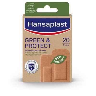хигиена,тяло,hansaplast,green&protect,plasters,20,units,clear