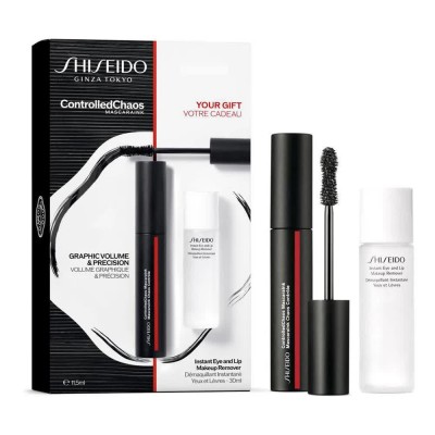 очна,линия,shiseido,set,mascaraink,controlled,chaos,01,30ml,mascara