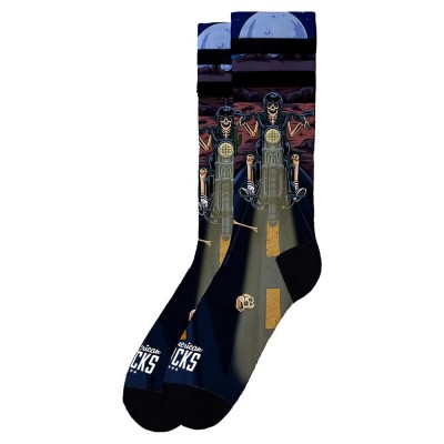 чорапи,мъжки,чорапи,дамски,чорапи,american,socks,night,rider,socks,black,(white)