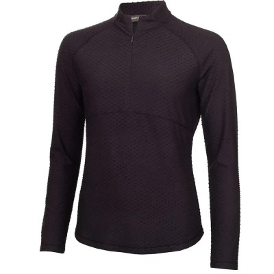 блуза,дамски,блузи,green,lamb,meredith,half,zip,sweatshirt,black,(black)