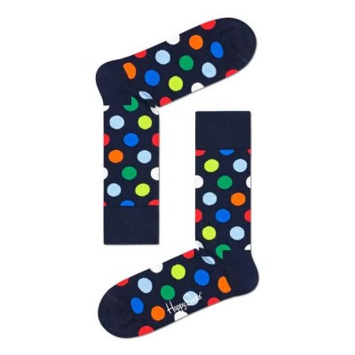 чорапи,мъжки,чорапи,hs,by,happy,socks,big,dot,long,socks,black