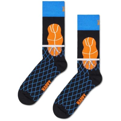 чорапи,мъжки,чорапи,hs,by,happy,socks,dunk,long,socks,black,(black)