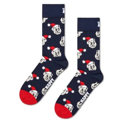 чорапи,мъжки,чорапи,hs,by,happy,socks,holida,years,cat,long,socks,blue,(nav,years)
