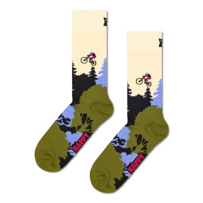 чорапи,мъжки,чорапи,hs,by,happy,socks,monthsountain,bike,long,socks,multicolor,(white)