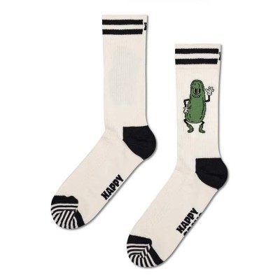 чорапи,мъжки,чорапи,hs,by,happy,socks,pickles,long,socks,white