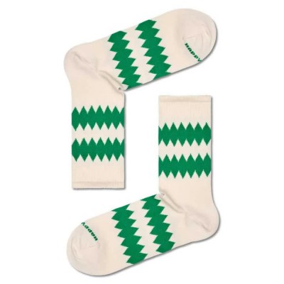 чорапи,мъжки,чорапи,hs,by,happy,socks,zigzag,3,4,crew,socks,beige,(white)