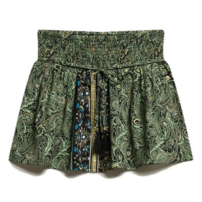 пола,дамски,поли,и,рокли,superdry,st,tropez,paisley,short,skirt,green