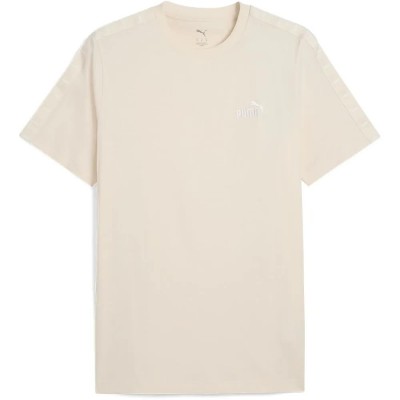 тениска,мъжки,тениски,puma,ess,tape,short,sleeve,t,shirt,alpine,snow,(beige)