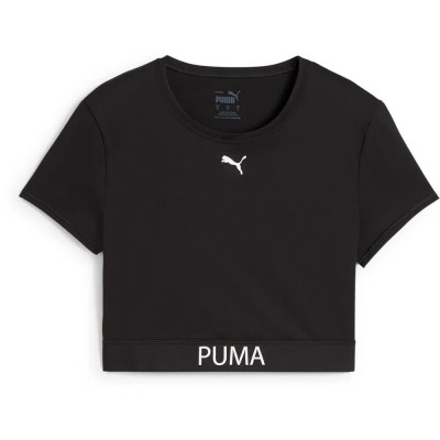 тениска,дамски,тениски,puma,strong,short,sleeve,t,shirt,black,(black)
