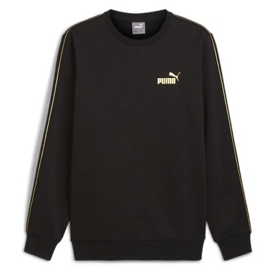 блуза,мъжки,пуловери,puma,ess,tape,minimal,gold,sweatshirt,black