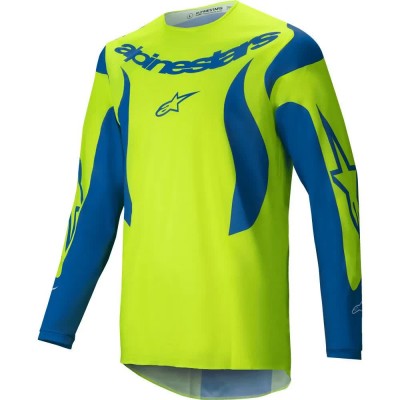 тениска,мъжки,тениски,alpinestars,fluid,haul,long,sleeve,t,shirt,yellow,fluor,blue,(yellow)