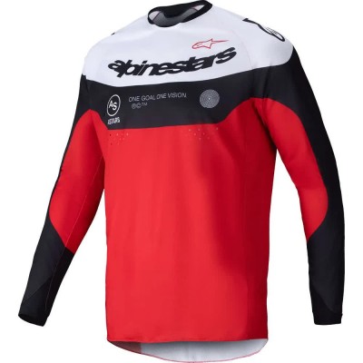 тениска,мъжки,тениски,alpinestars,pro,dura,long,sleeve,t,shirt,black,bright,red,white,(red)