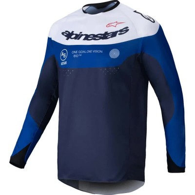 блуза,с,дълъг,ръкав,мъжки,тениски,дамски,тениски,alpinestars,pro,dura,long,sleeve,jersey,blue,(navy,bright,blue,white)