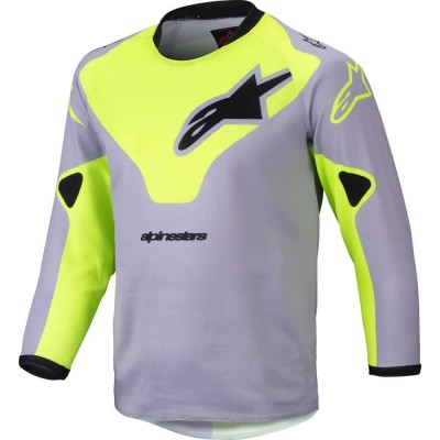 тениска,детски,тениски,alpinestars,racer,veil,long,sleeve,t,shirt,grey,yellow,fluor,(grey)
